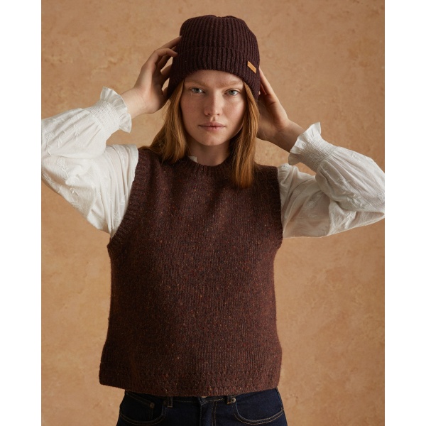 WOOL VEST CHOCOLATE