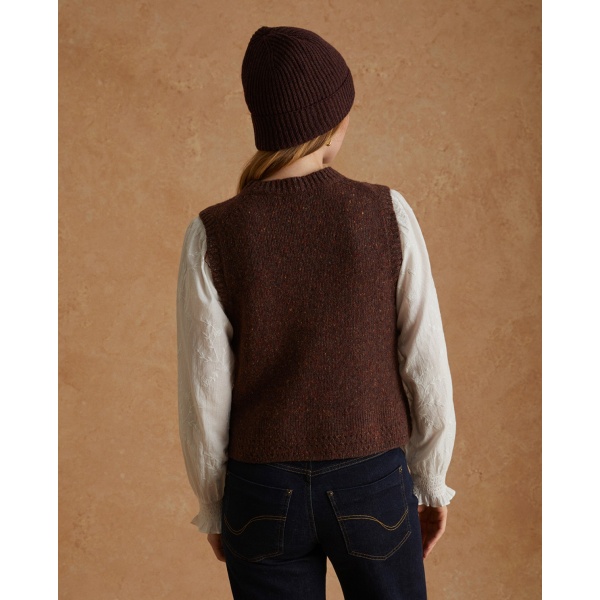 WOOL VEST CHOCOLATE