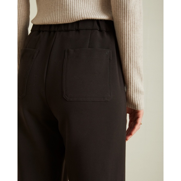 PLEATED TROUSERS BLACK