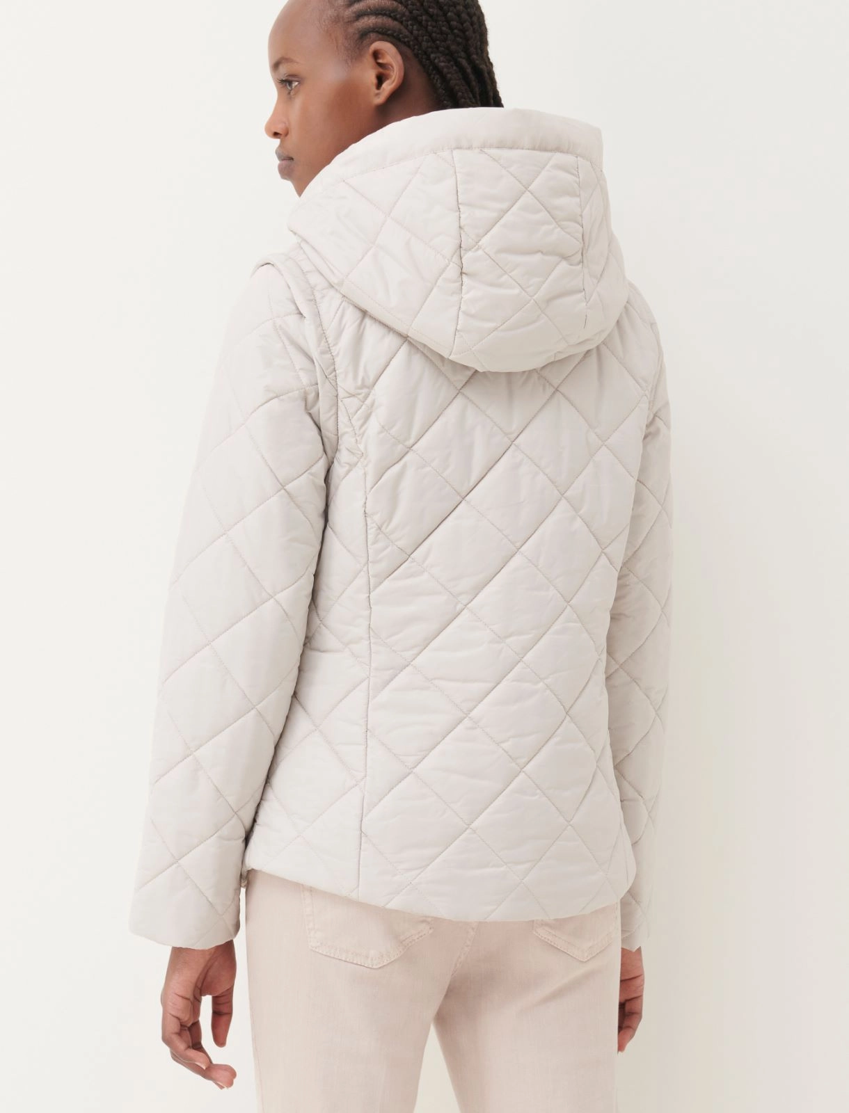 Hooded padded jacket