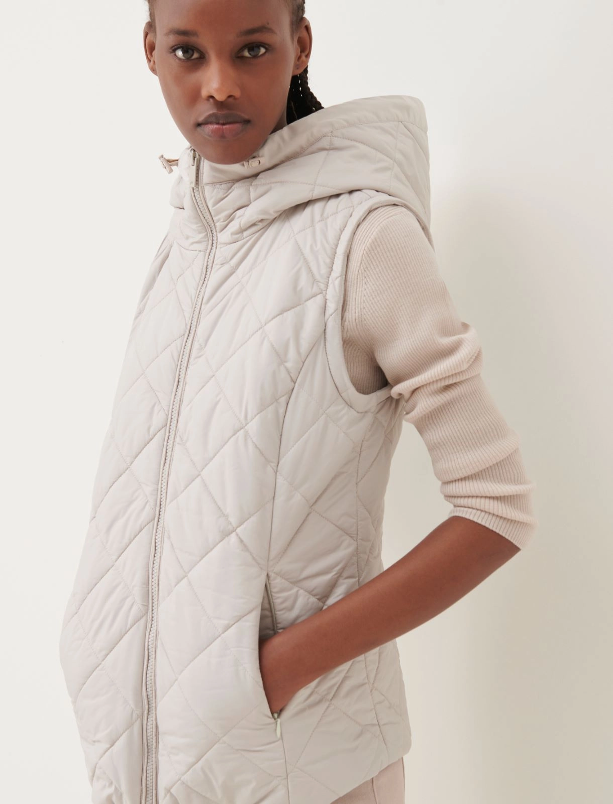 Hooded padded jacket