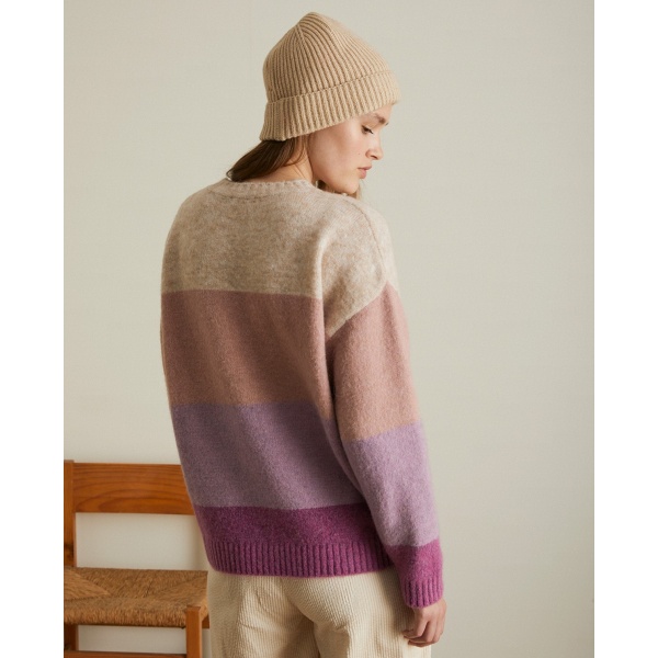 COLOUR-BLOCK SWEATER PINK