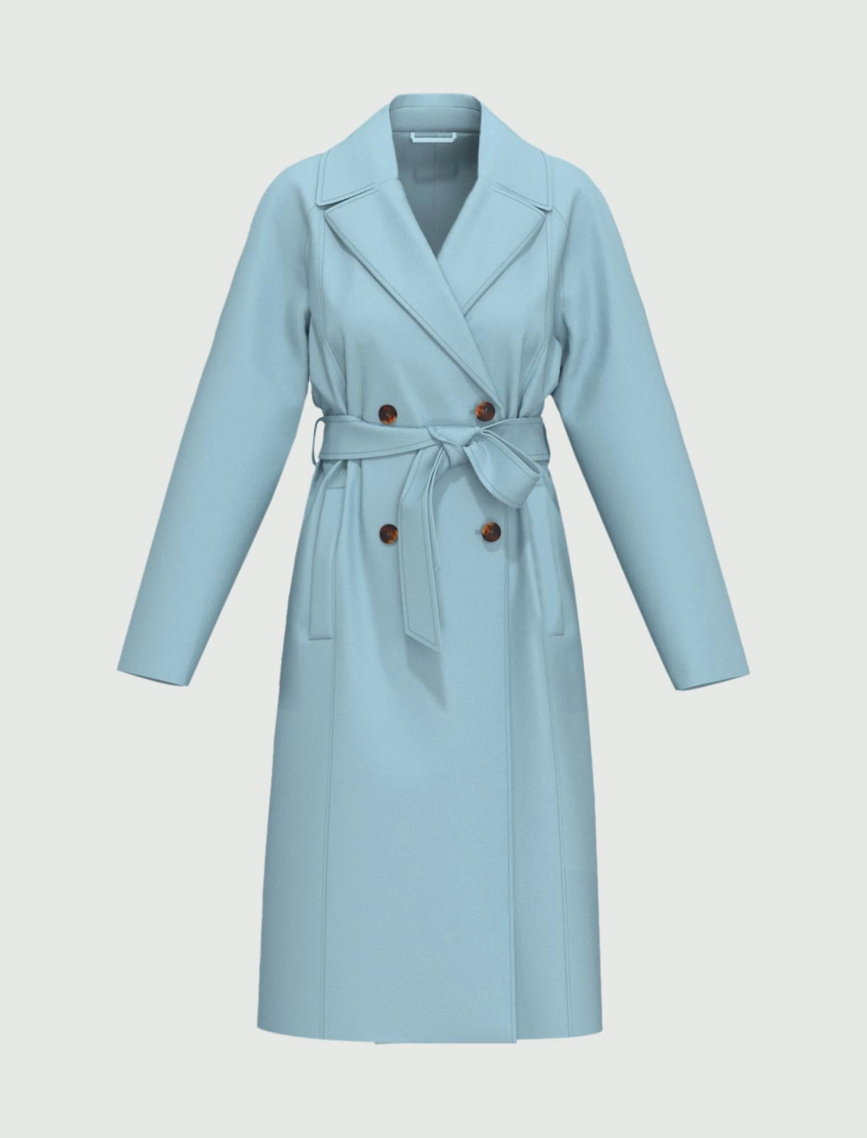 Gabardine trench coat