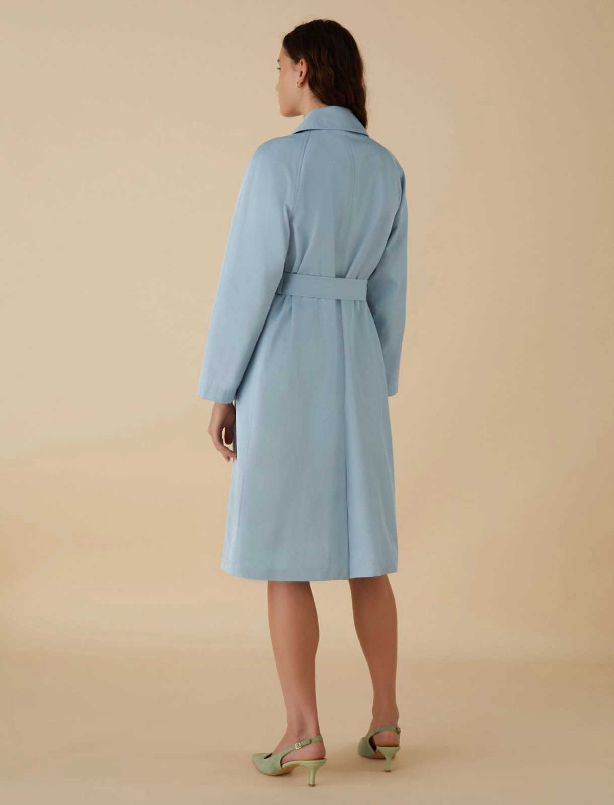 Gabardine trench coat