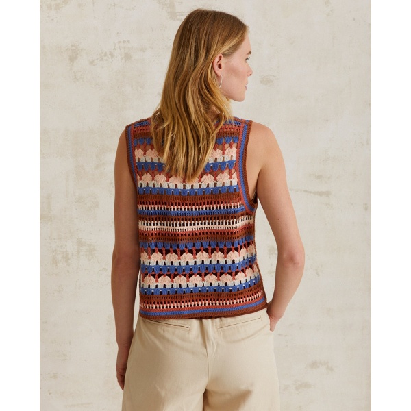 Multicolour Crochet Vest Tile