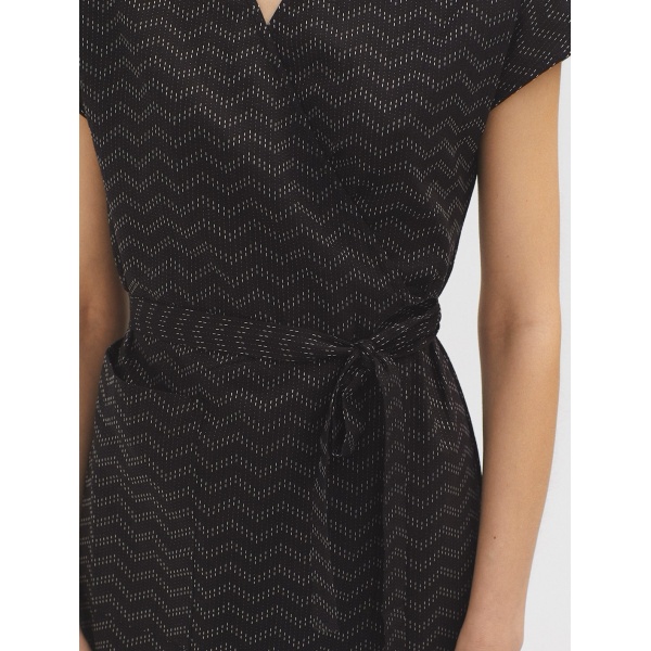 Jacquard wrap dress