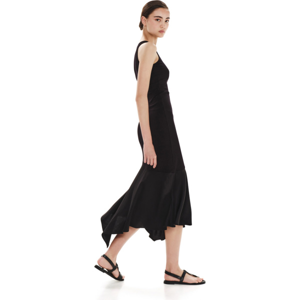 Asymmetrical Sleeveless Dress – Contrasting Natures