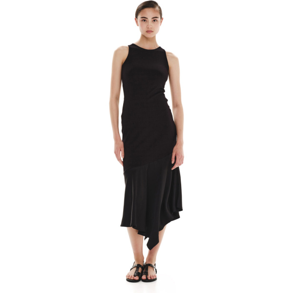 Asymmetrical Sleeveless Dress – Contrasting Natures