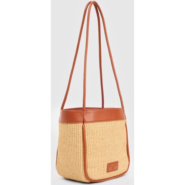 Fabric raffia bag