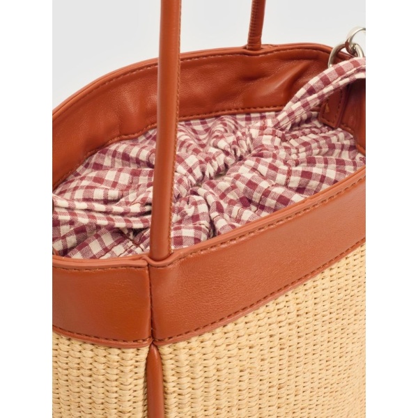 Fabric raffia bag