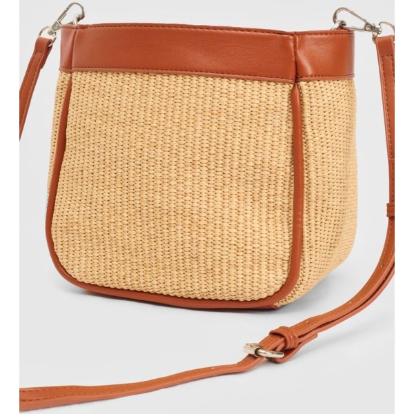 Fabric raffia bag