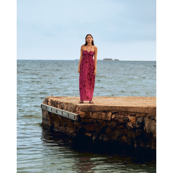 Long Patterned Dress Flowers