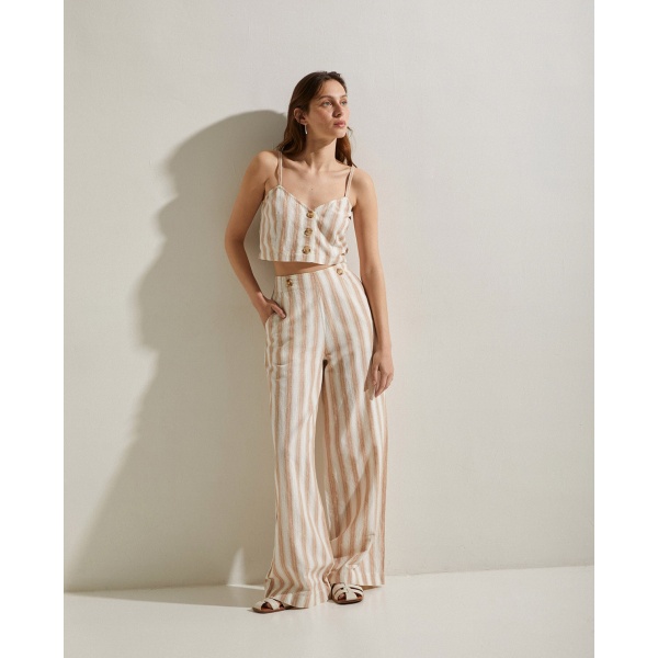 Striped Linen Pants Stripes