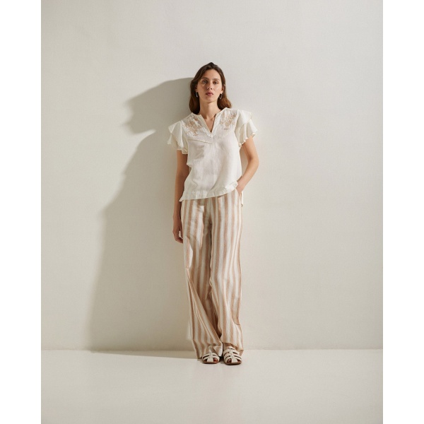 Striped Linen Pants Stripes