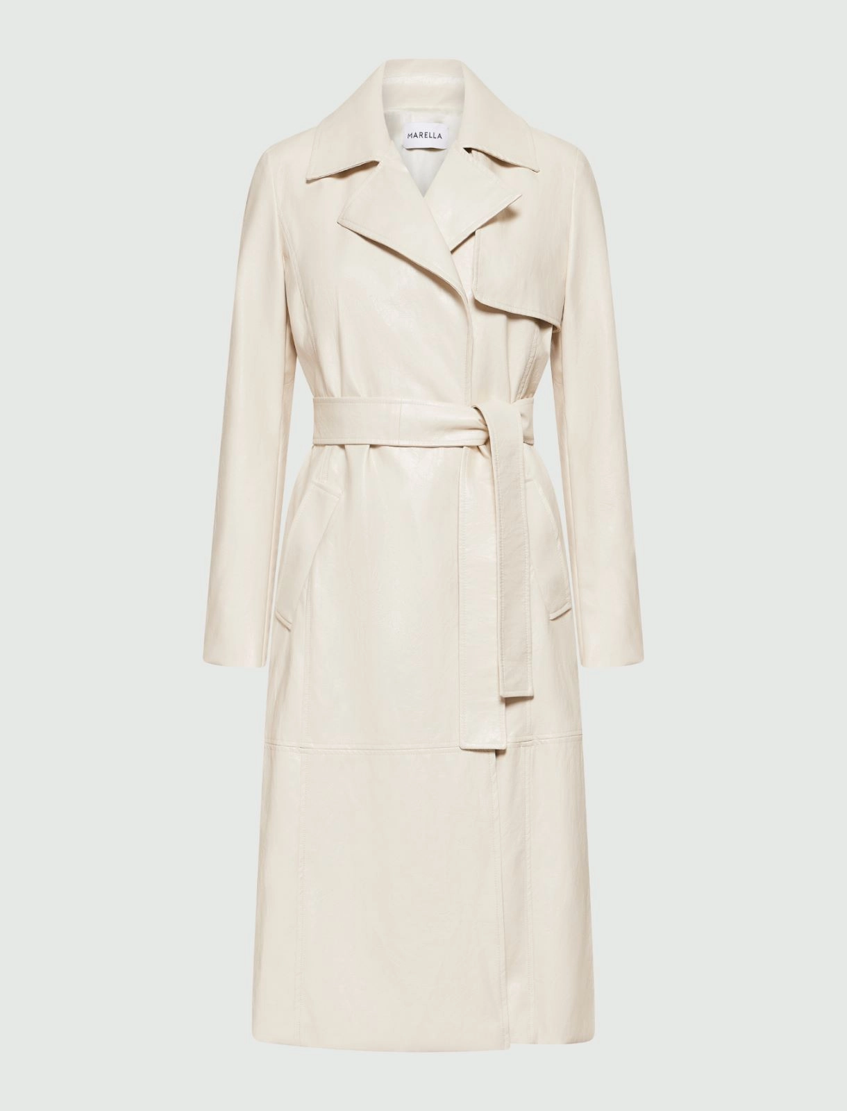 Double-breasted trench coat