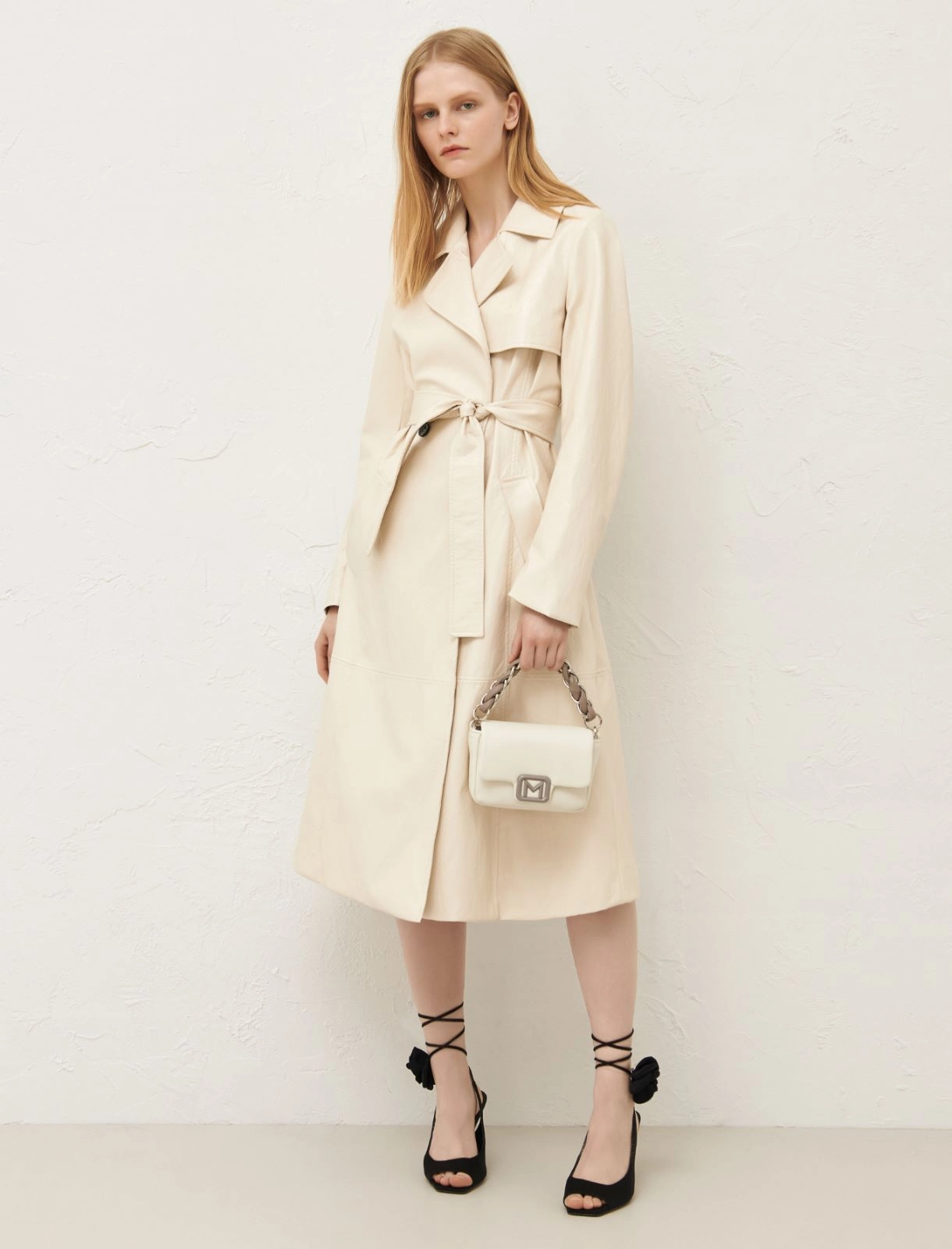 Double-breasted trench coat