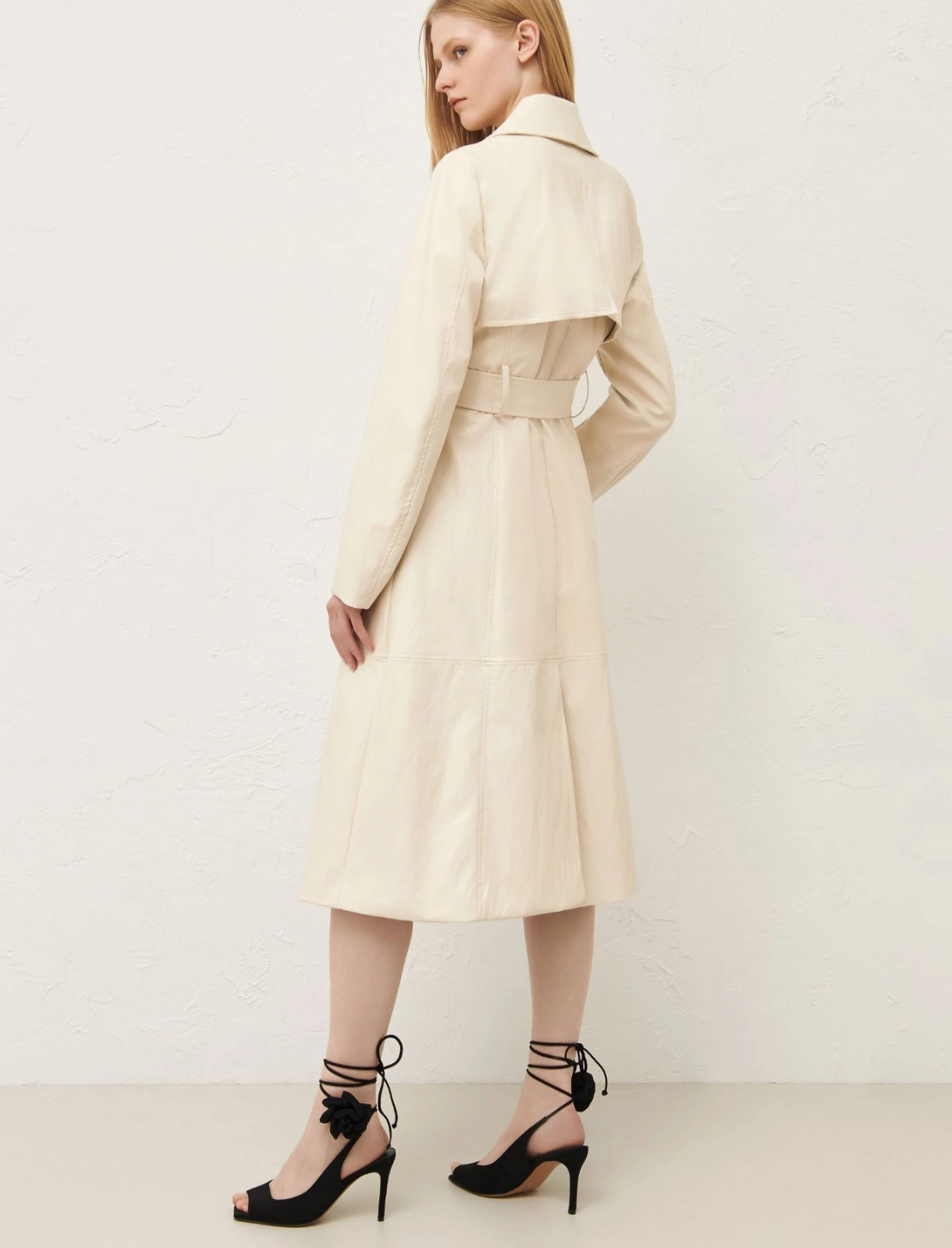 Double-breasted trench coat