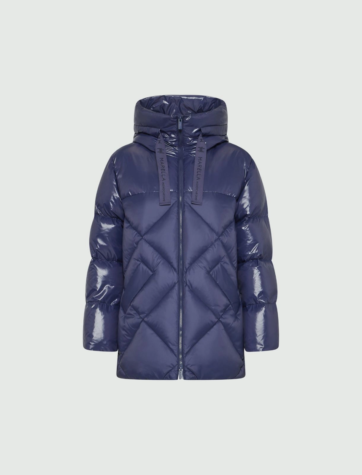 Hooded down jacket