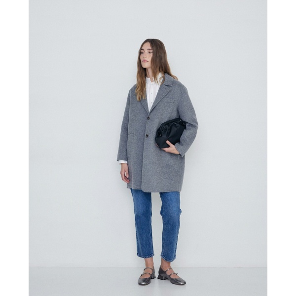 Handmade wool coat grey