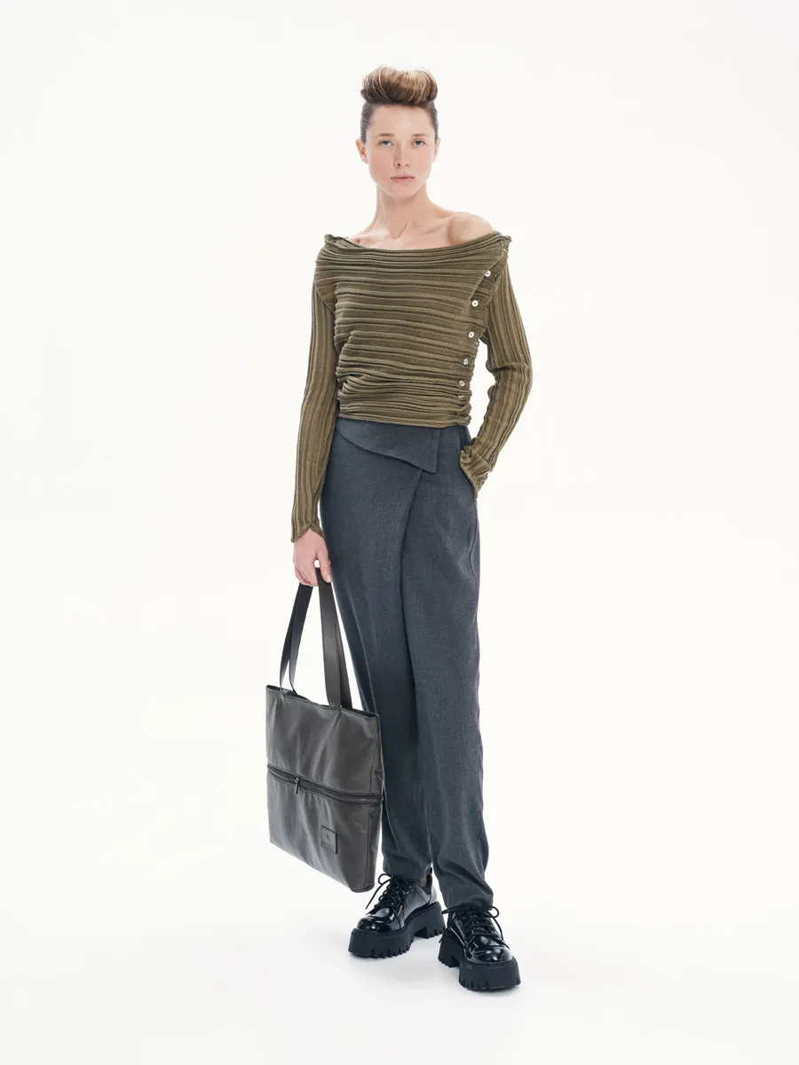 Wide – Leg Trousers – Office