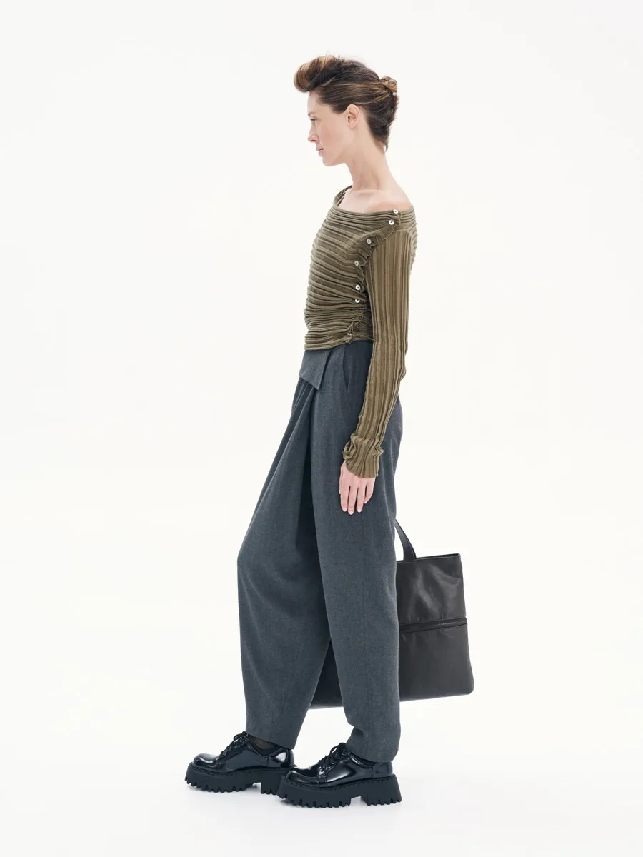 Wide – Leg Trousers – Office