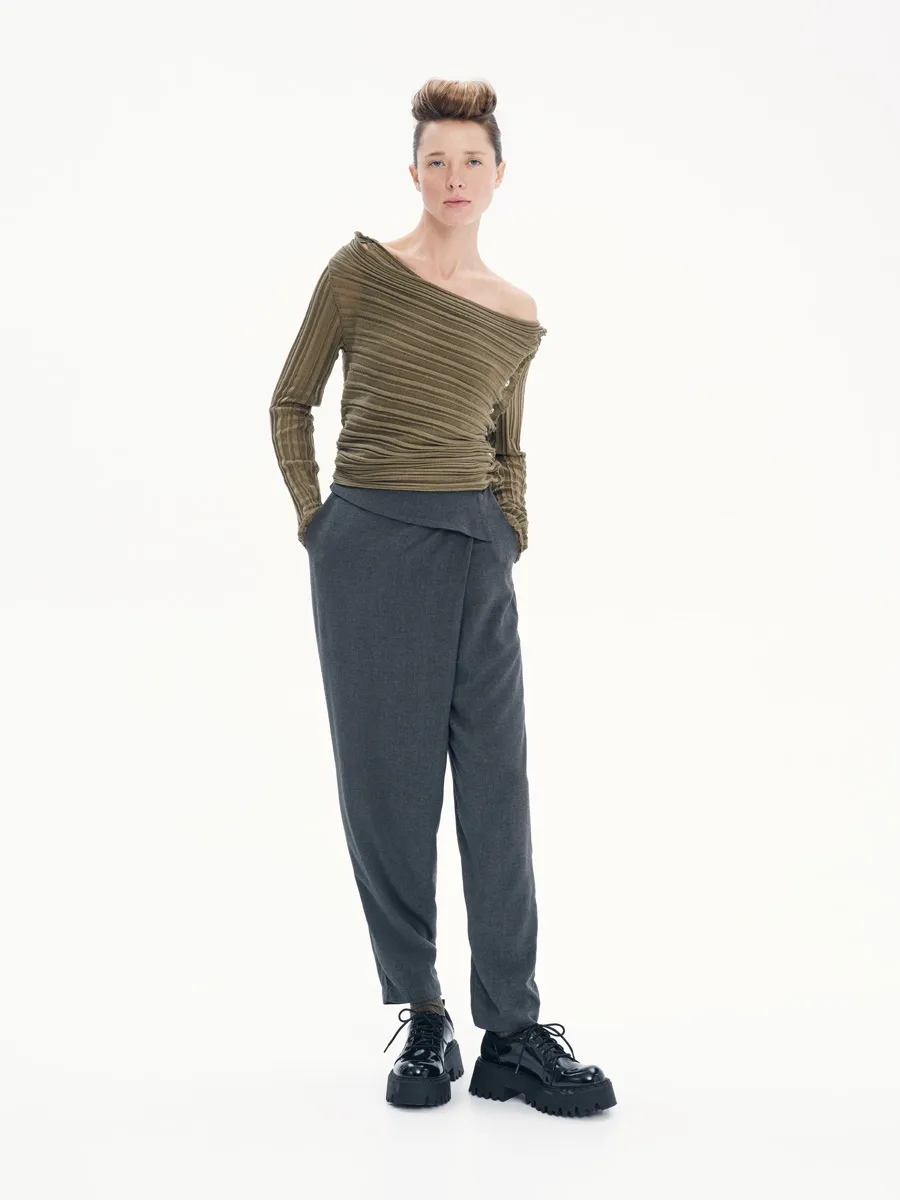 Wide – Leg Trousers – Office