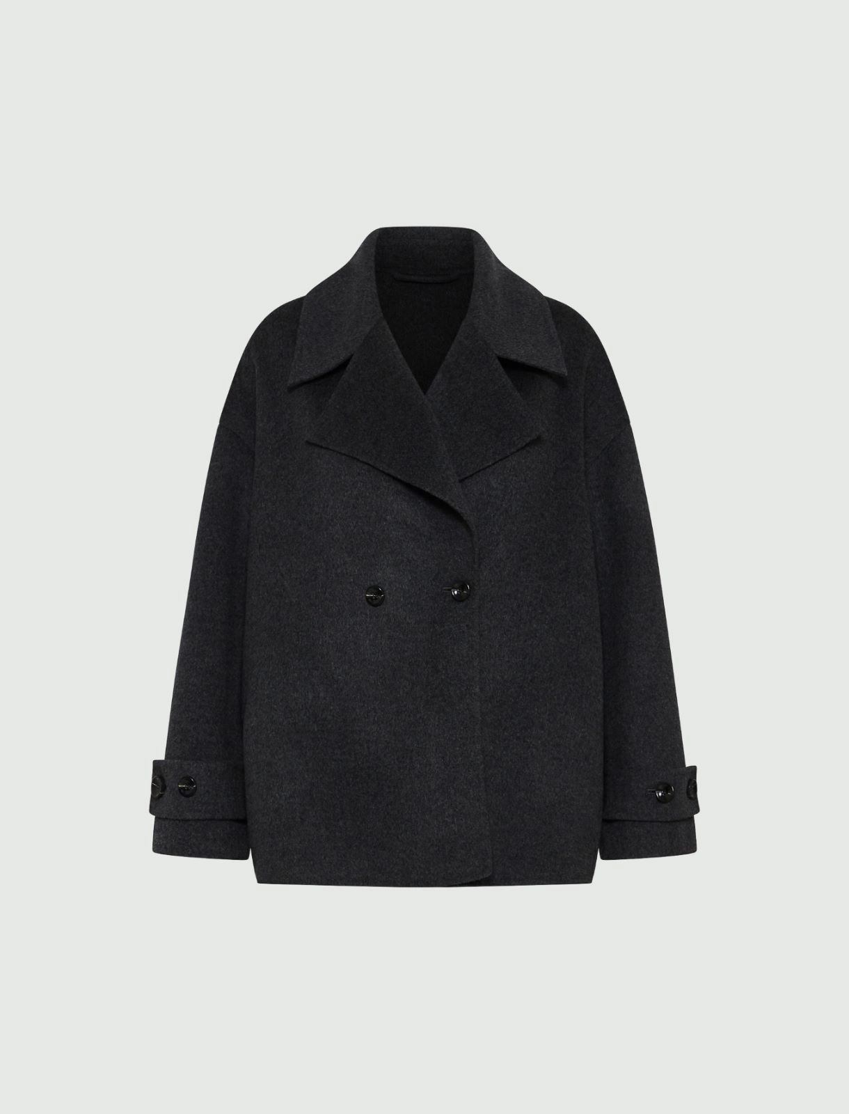 Double-breasted pea coat