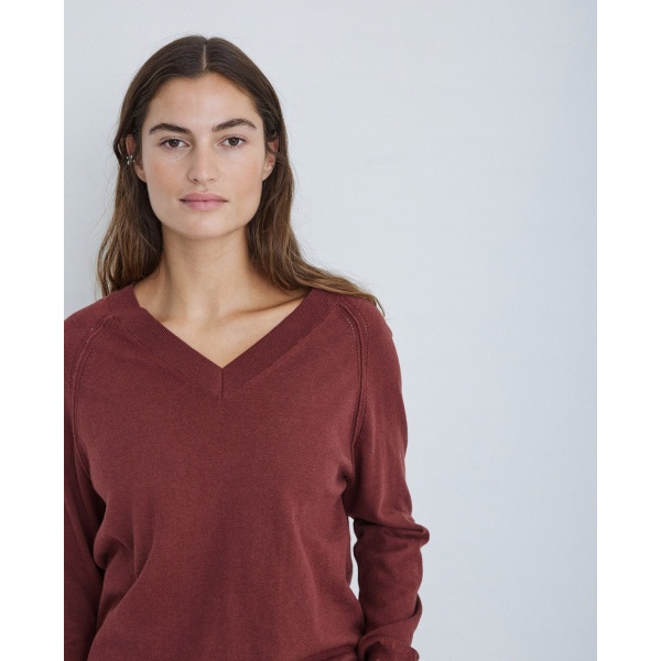 V-neck wool sweater