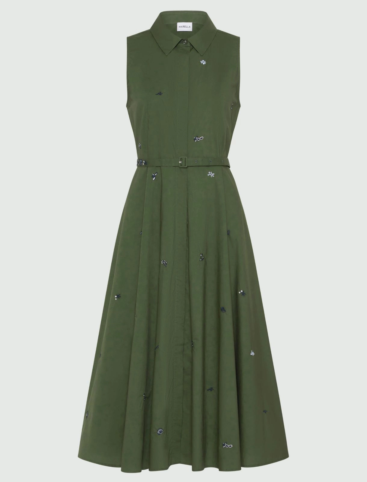 Fit-and-flare dress - Green