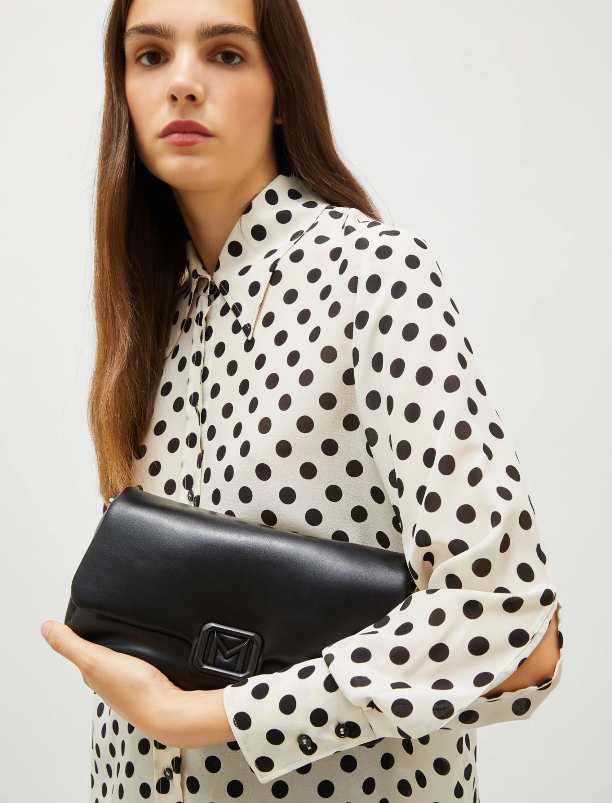 Medium padded Le Muse bag - BLACK