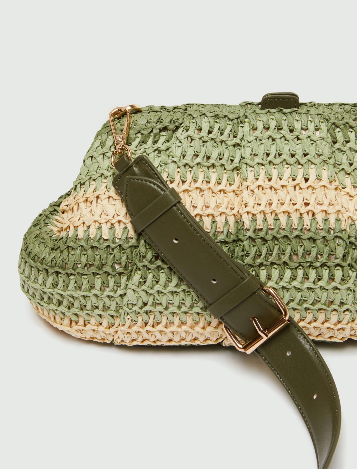 Multicoloured clutch - Green
