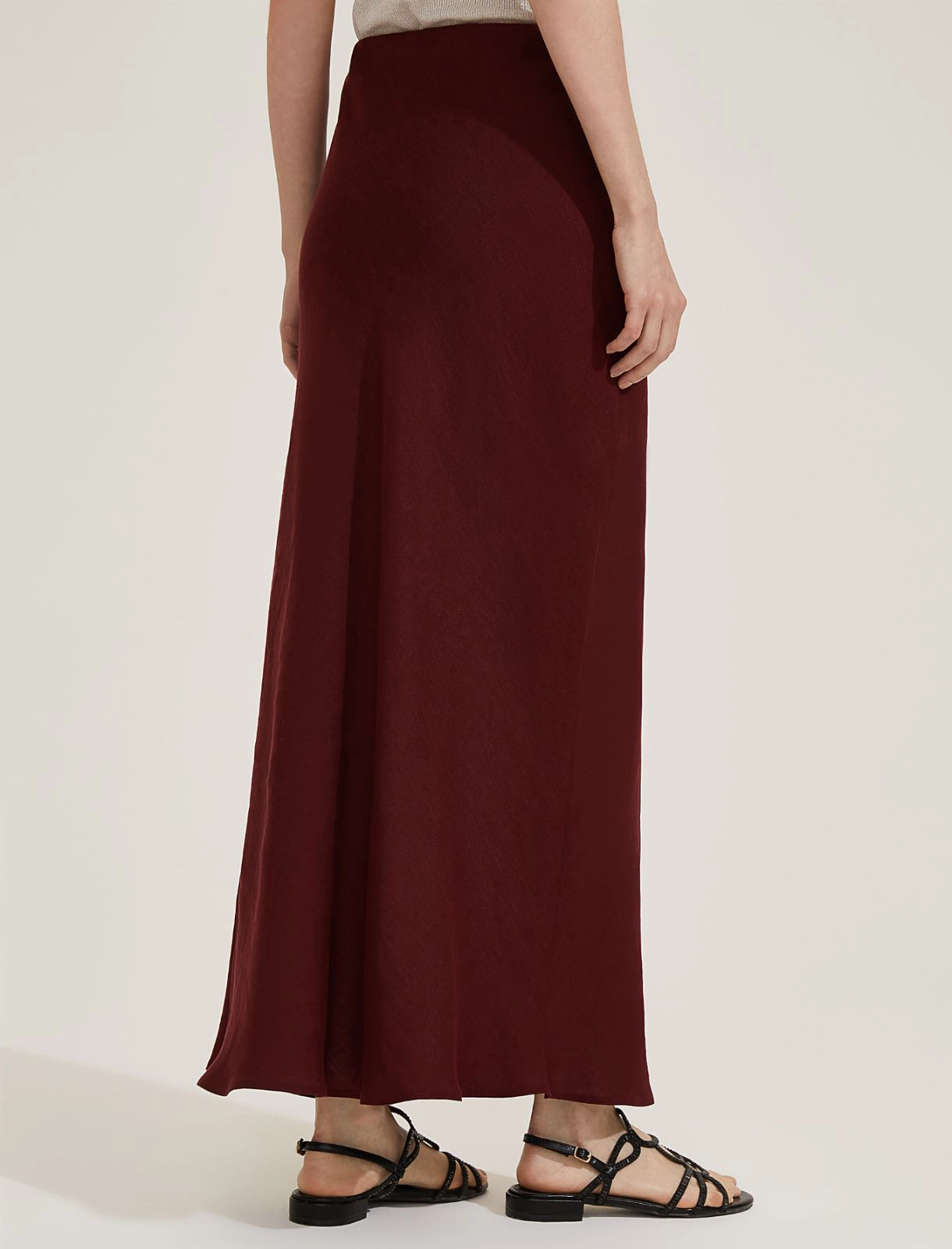 Straight linen skirt - RUBY