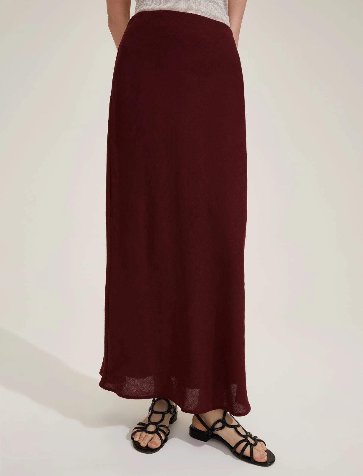 Straight linen skirt - RUBY