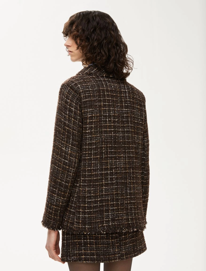 BASKETWEAVE BLAZER Brown