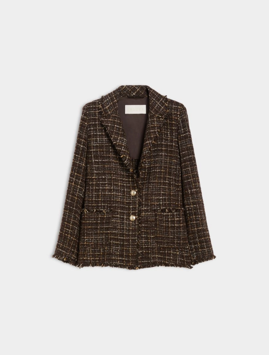 BASKETWEAVE BLAZER Brown